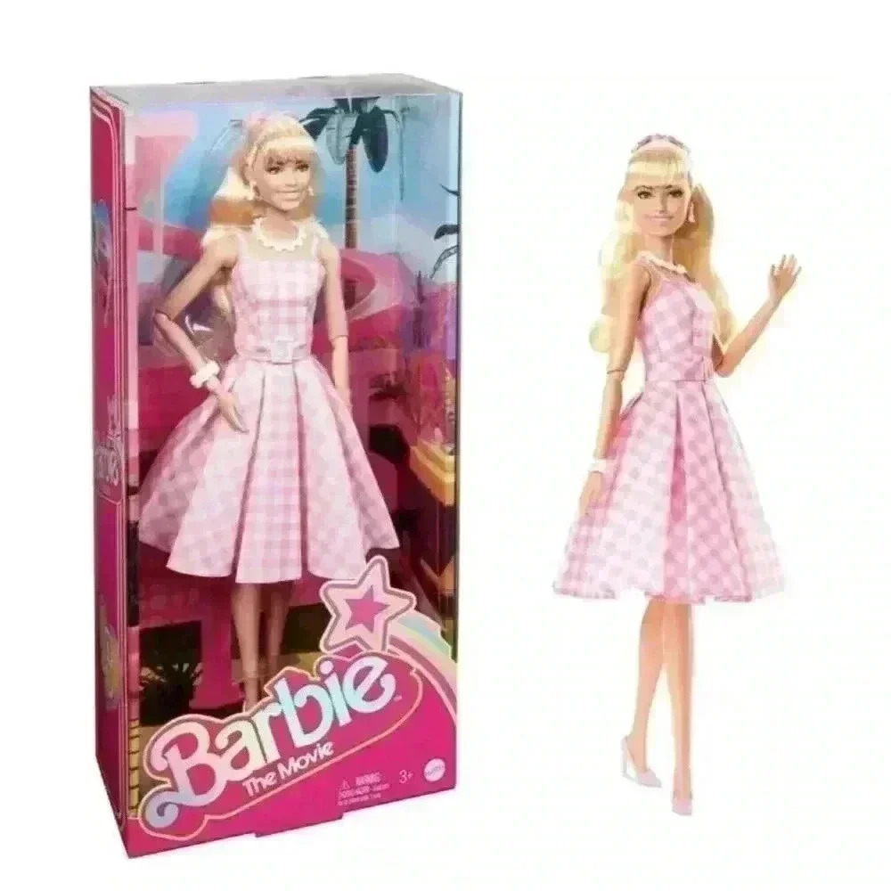 Barbie the Movie Collectible Doll Barbie Wearing Pink Gingham Dress